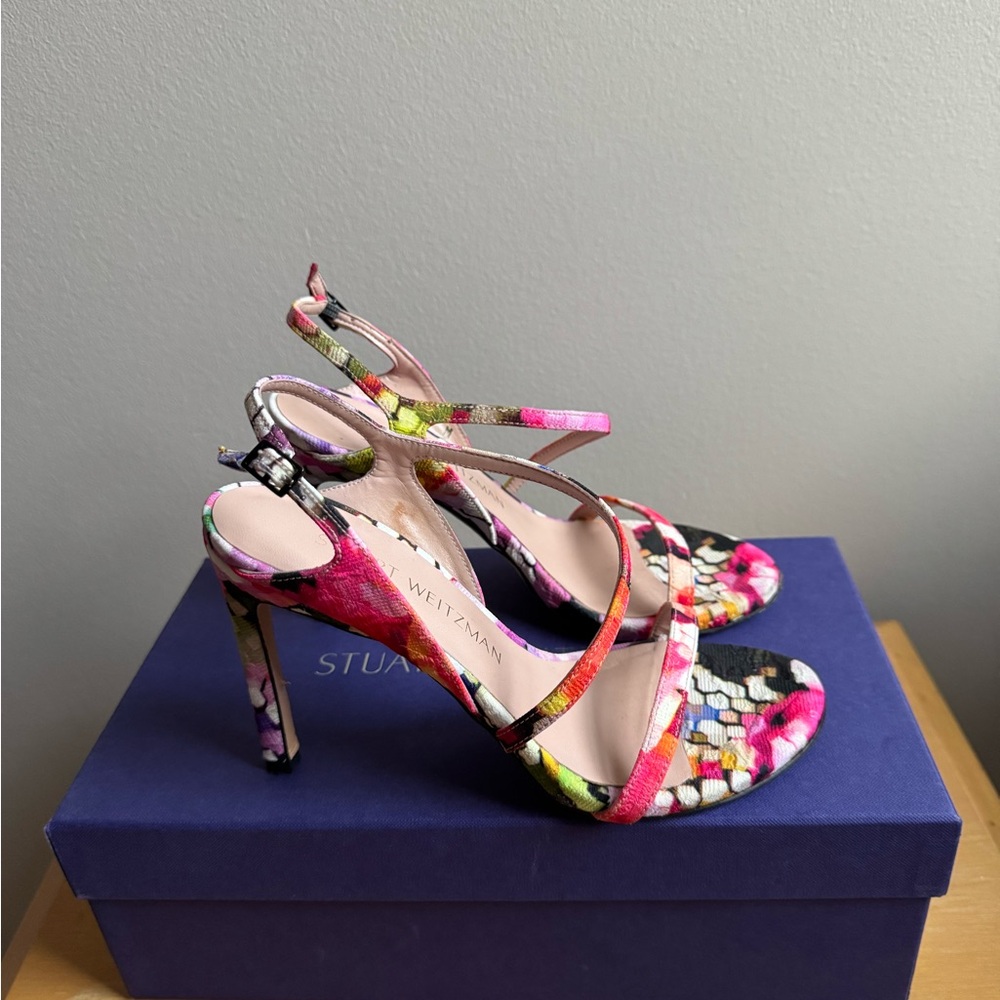 STUART WEITZMAN Multicolor Strappy Heels